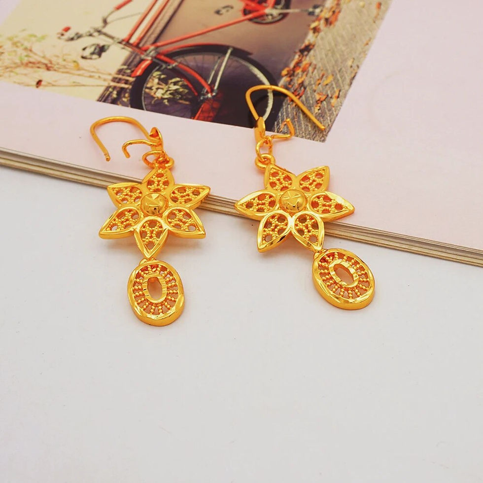 الصورة المصغرة: Nigerian Jewellery Set - Elegant and Exquisite Gold 