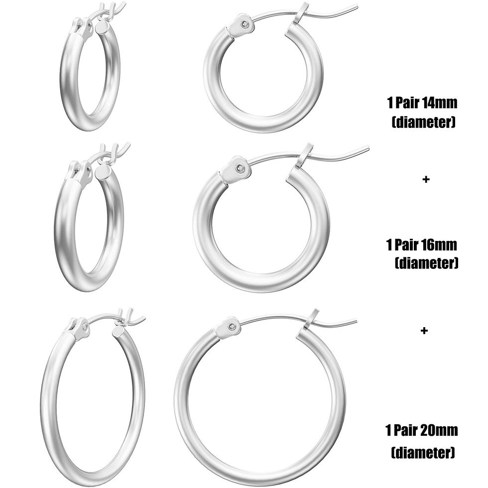 Miniaturebillede: New Hoop Earrings for Women - 14K Gold-Plated