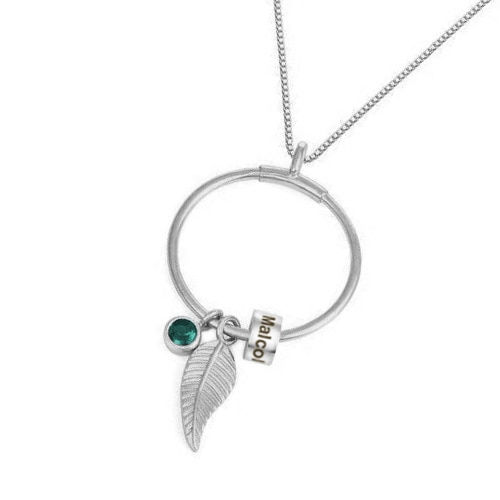 Miniatura: Engraved Beads, Personalised Name Necklace - Stainless Steel 