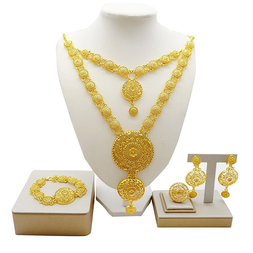 Миниатюра: Ethiopian Gold Colour Jewellery Set - Arabian