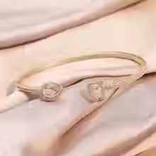 الصورة المصغرة: Geometry Cuff Bangles Cubic Zirconia