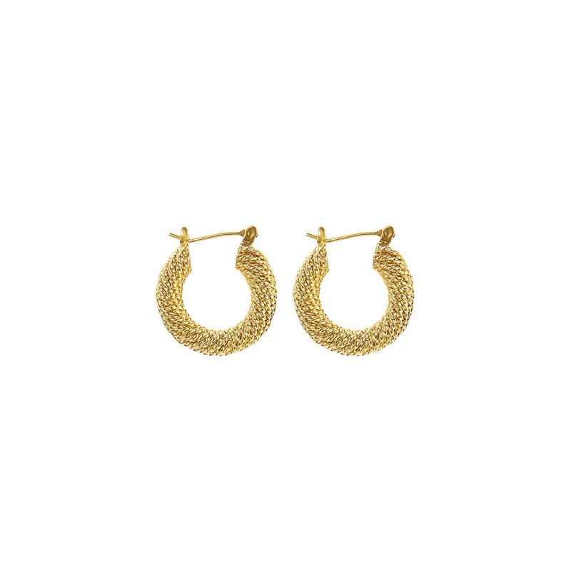 Twist Hoop Earrings for Women - Vintage Luxury