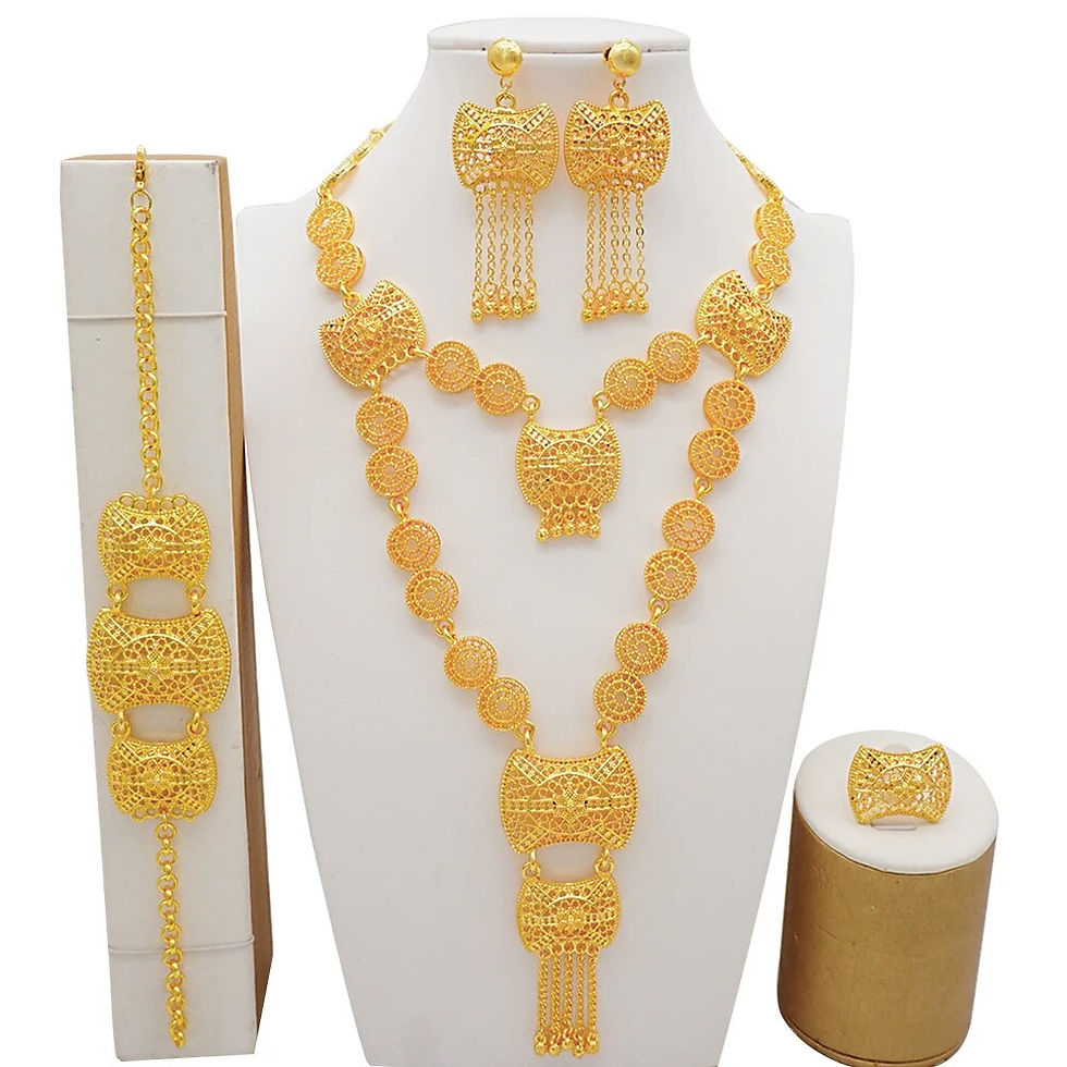 Миниатюра: Ethiopian Gold Colour Jewellery Set - Arabian