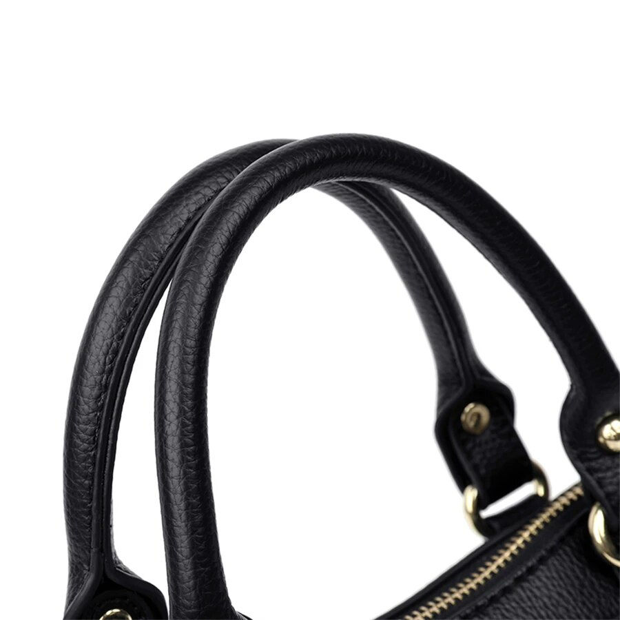 Miniatura: Solid Color Genuine Leather Crossbody Bag - High-Quality Luxury Handbag 