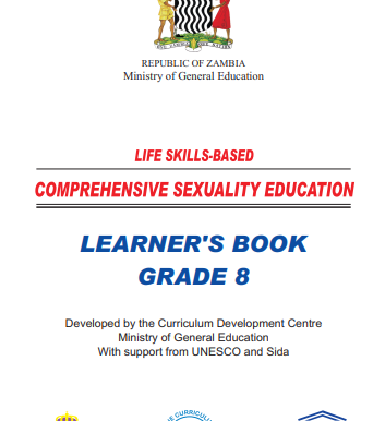 Learners's Book Grade 8 - Life skills-Based Comprehensive Sexuality Education