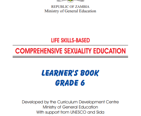 Learners's Book Grade 6 - Life skills-Based Comprehensive Sexuality Education