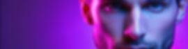 night-handsome-caucasian-mans-portrait-isolated-purple-studio-background-neon-monochrome-b