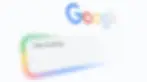 Google search bar with "Ask anything" prompt for user queries.