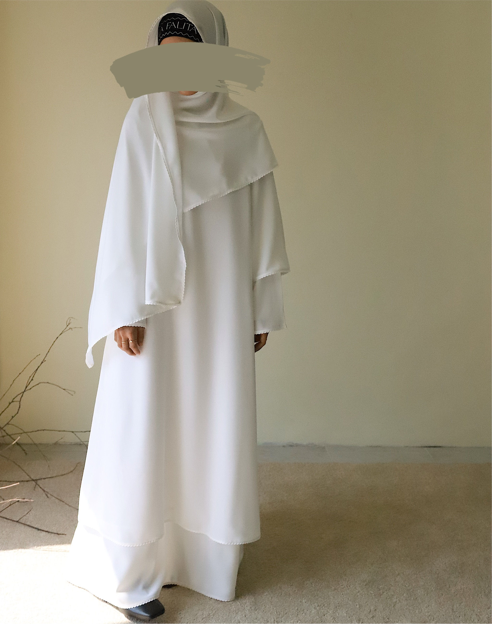 (PRE-ORDER) Dusk till Dawn ABAYA - White