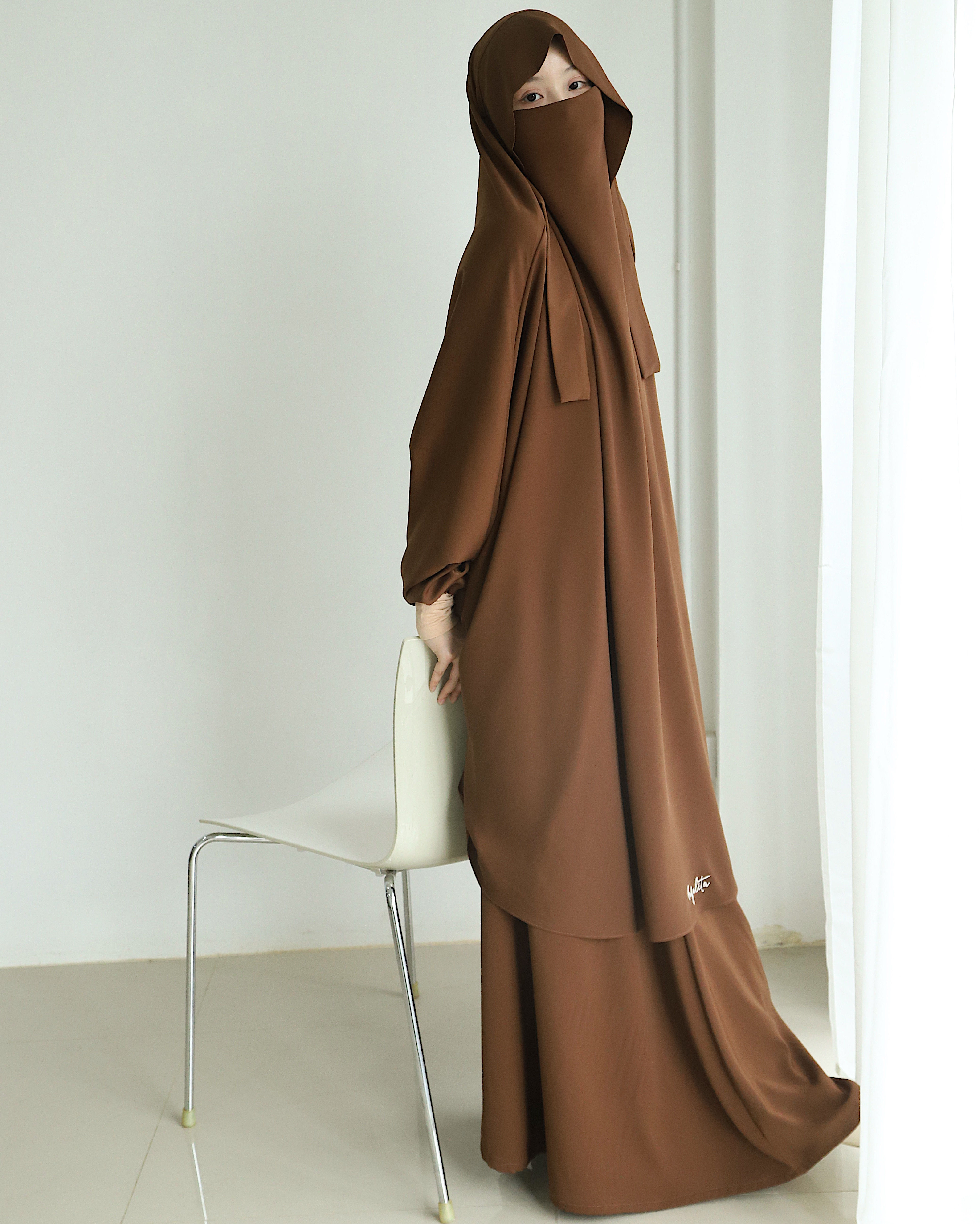 (PRE-ORDER) JILBAB - Dark Brown
