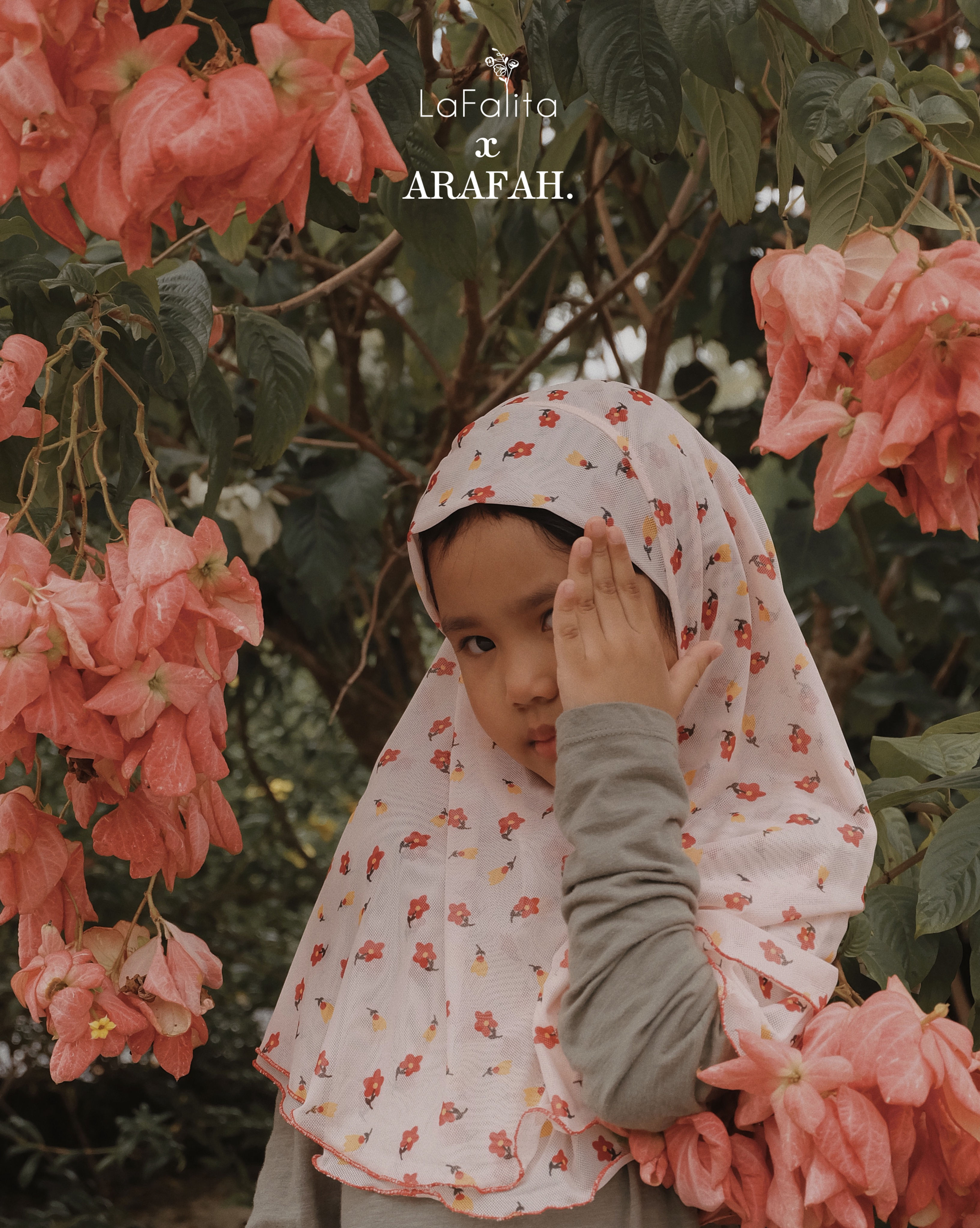 ARAFAH - Two Layers Kids HIJAB - Pink (M1)