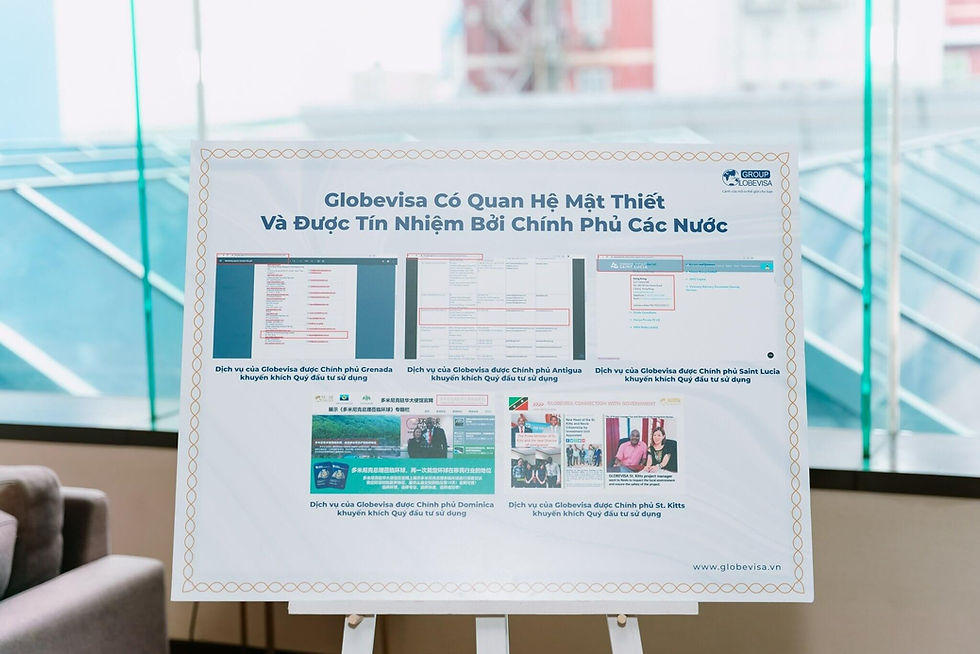 Globevisa có quan hệ mật thiết và được tín nhiệm bởi Chính phủ các nước