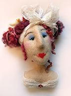 Needle felted face