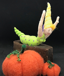 Needle felted fairy doll