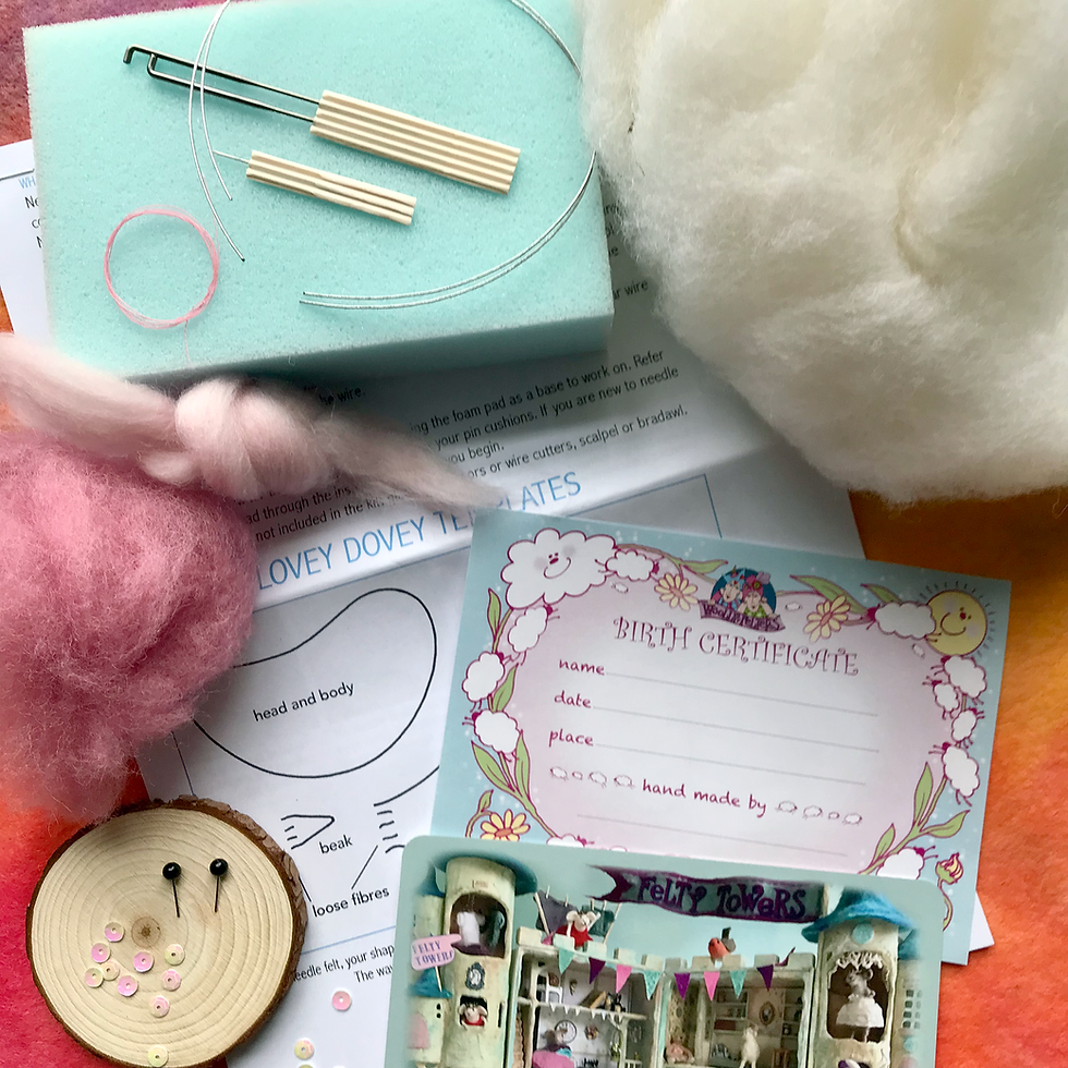 Thumbnail: Lovey Dovey Needle Felting Kit