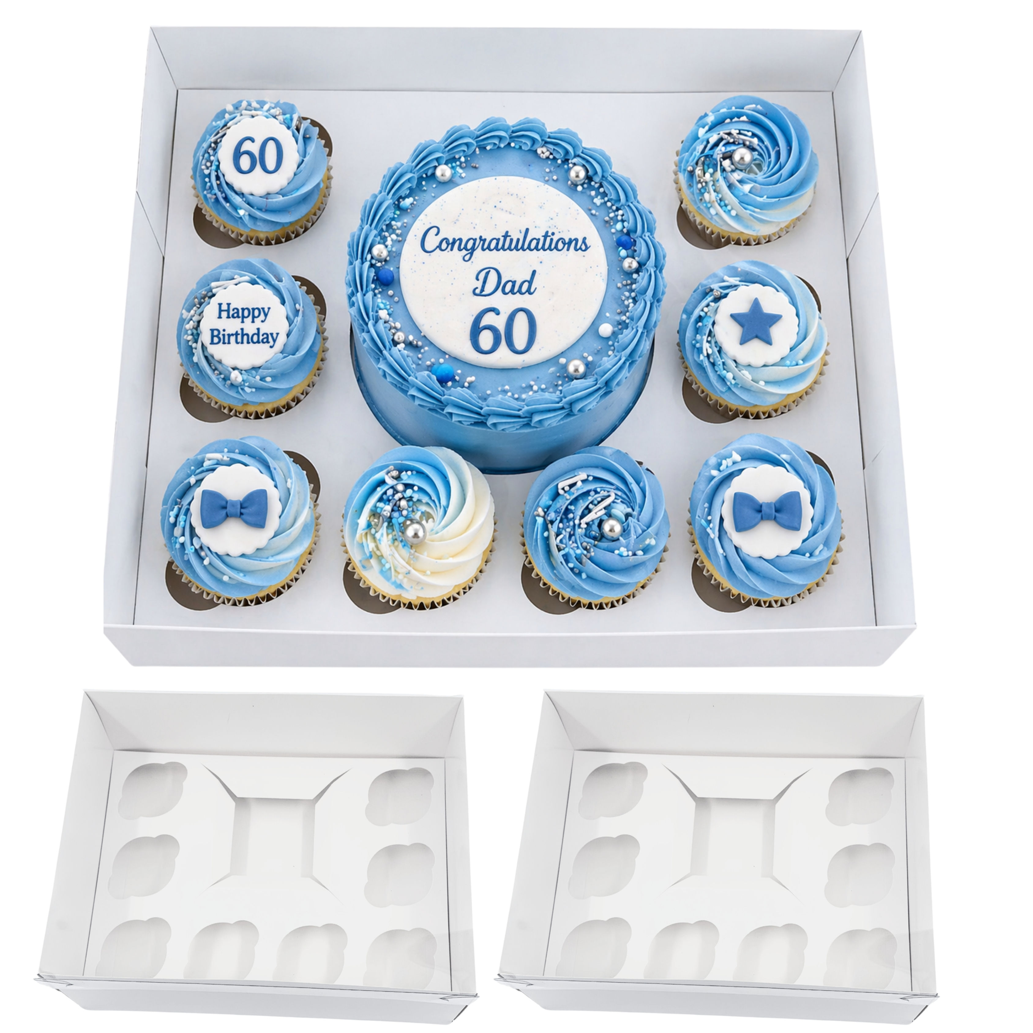 9 hole bento cake box 8 cupcakes