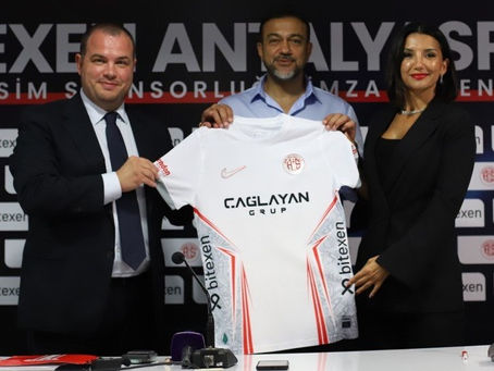 Bitexen, Antalyaspor'un isim ve forma kol alt sponsoru oldu