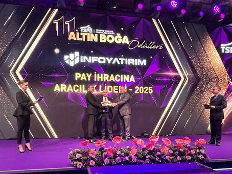 Türkiye Sermaye Piyasaları Birliği'nden İnfo Yatırım'a ödül