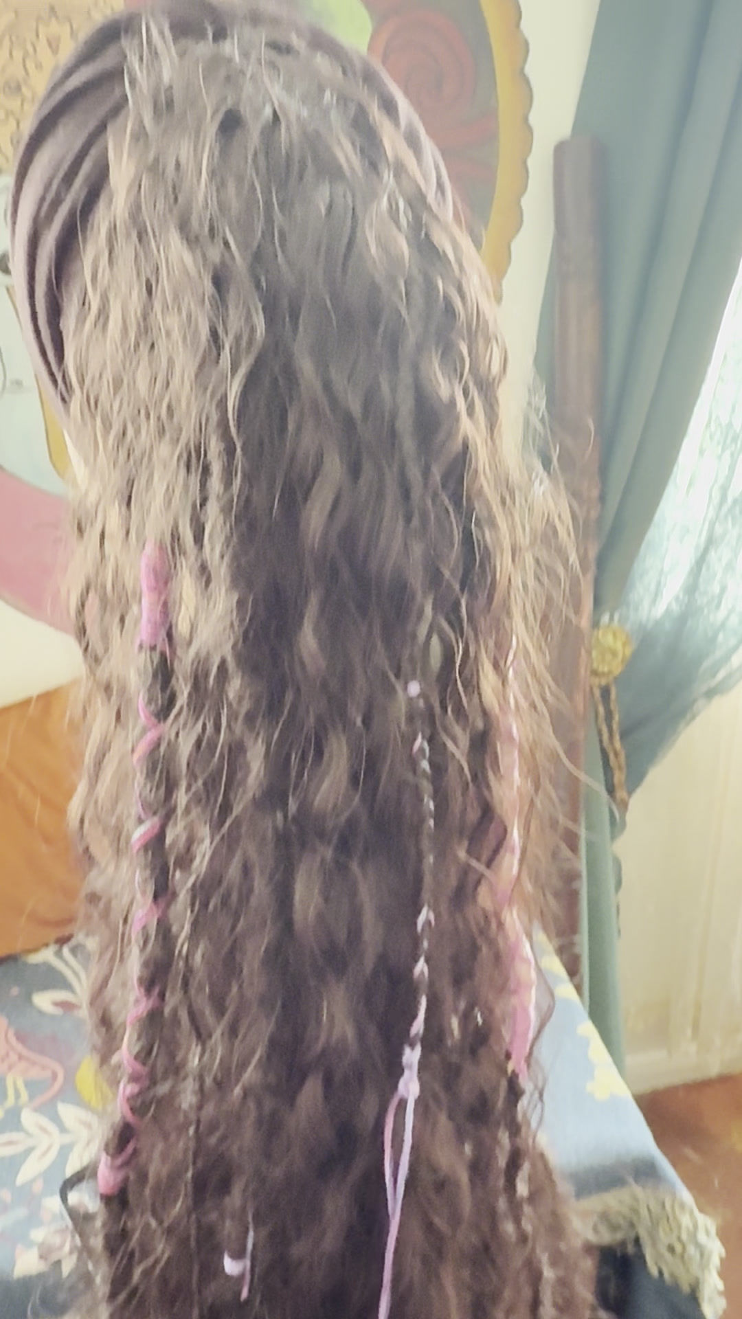 Mermaid Dreadlocks Ponytail  with grips