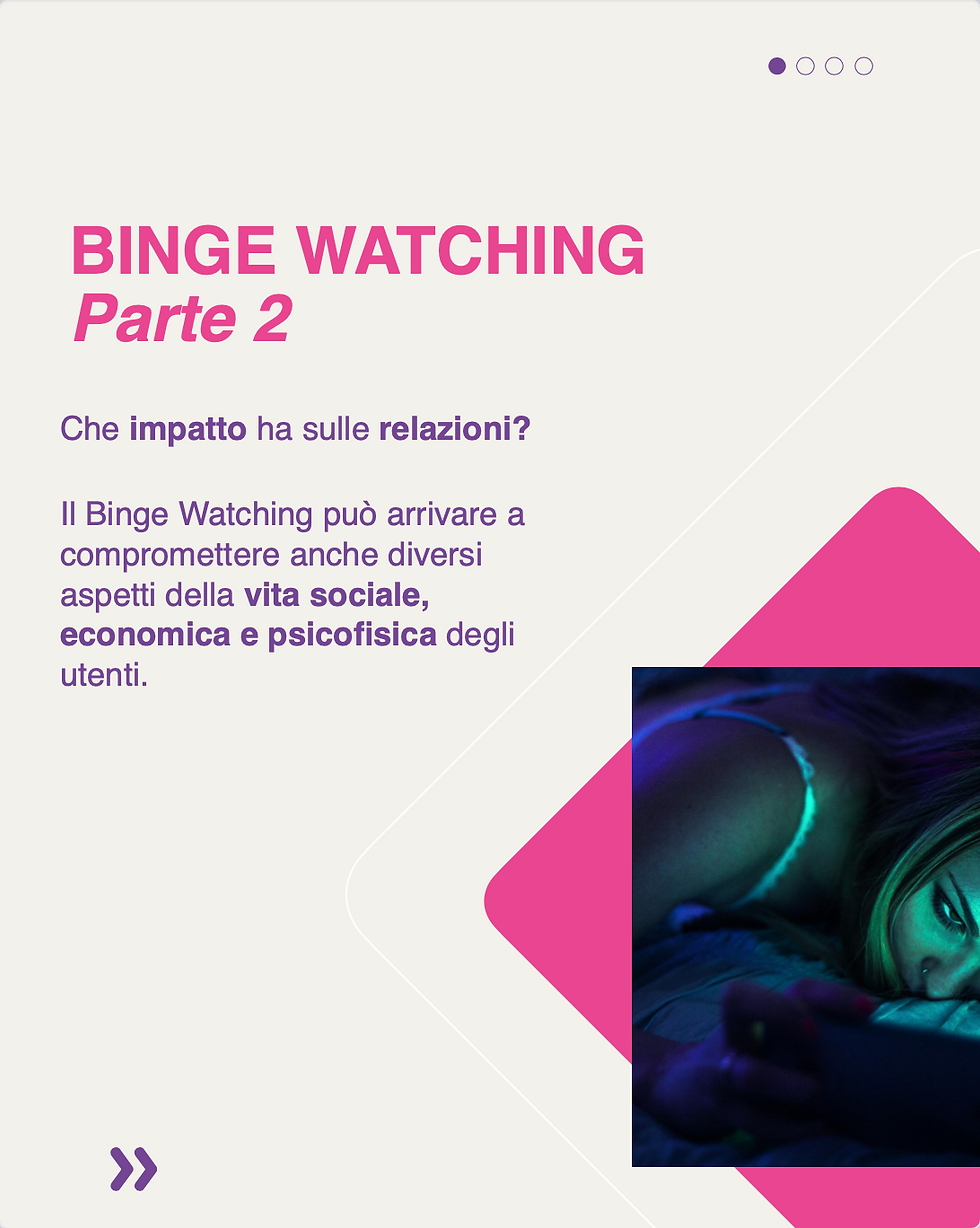 Binge watching e relazioni