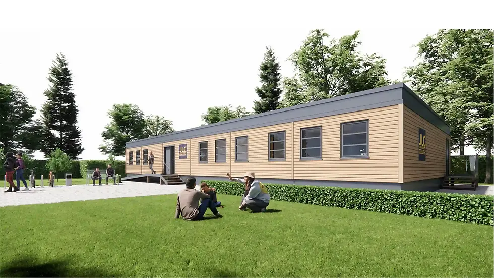 An artists impression of the John Leggott Wolds building