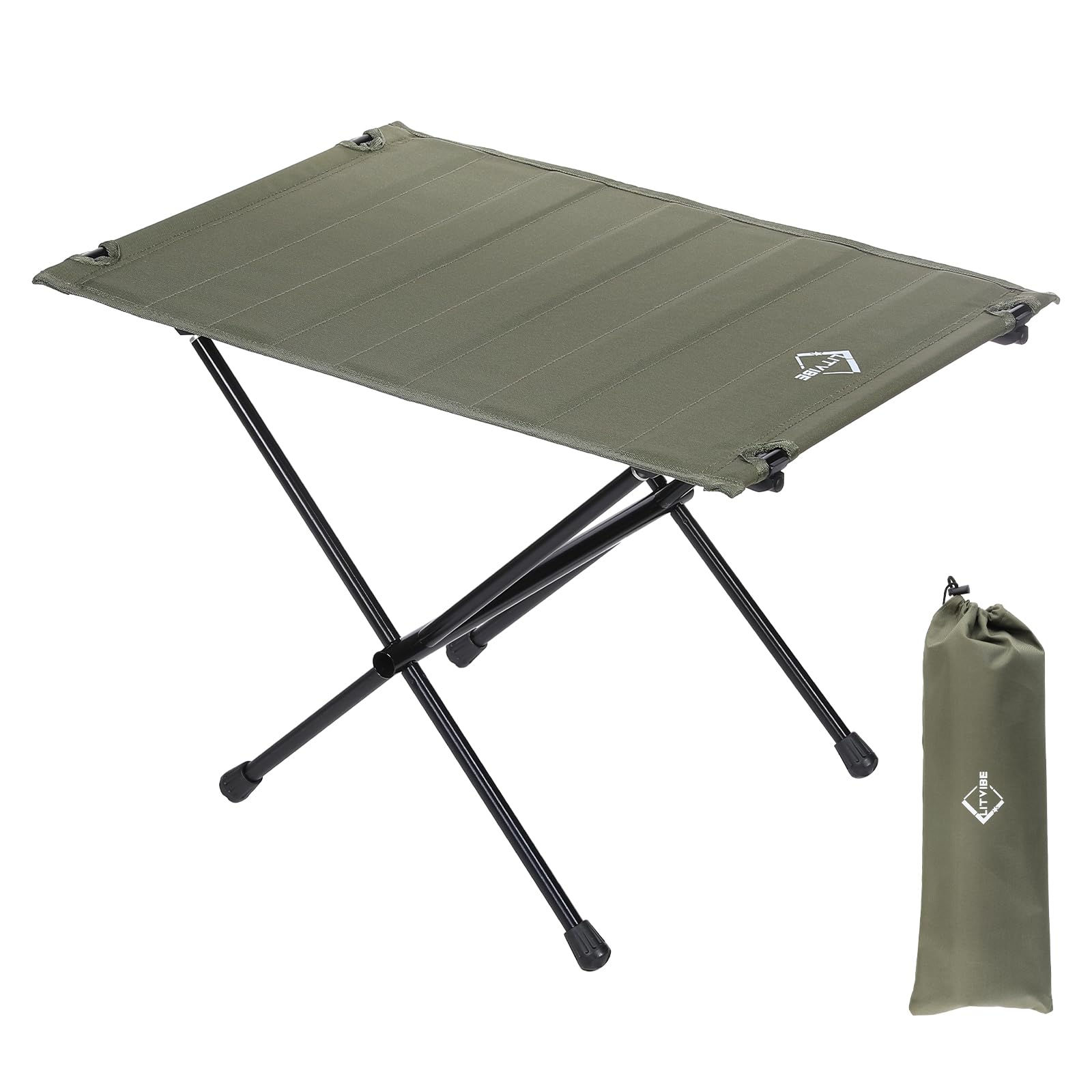LITVIBE Folding Camping Table - 2.65 LBS Ultralight Aluminum Portable Camp Table