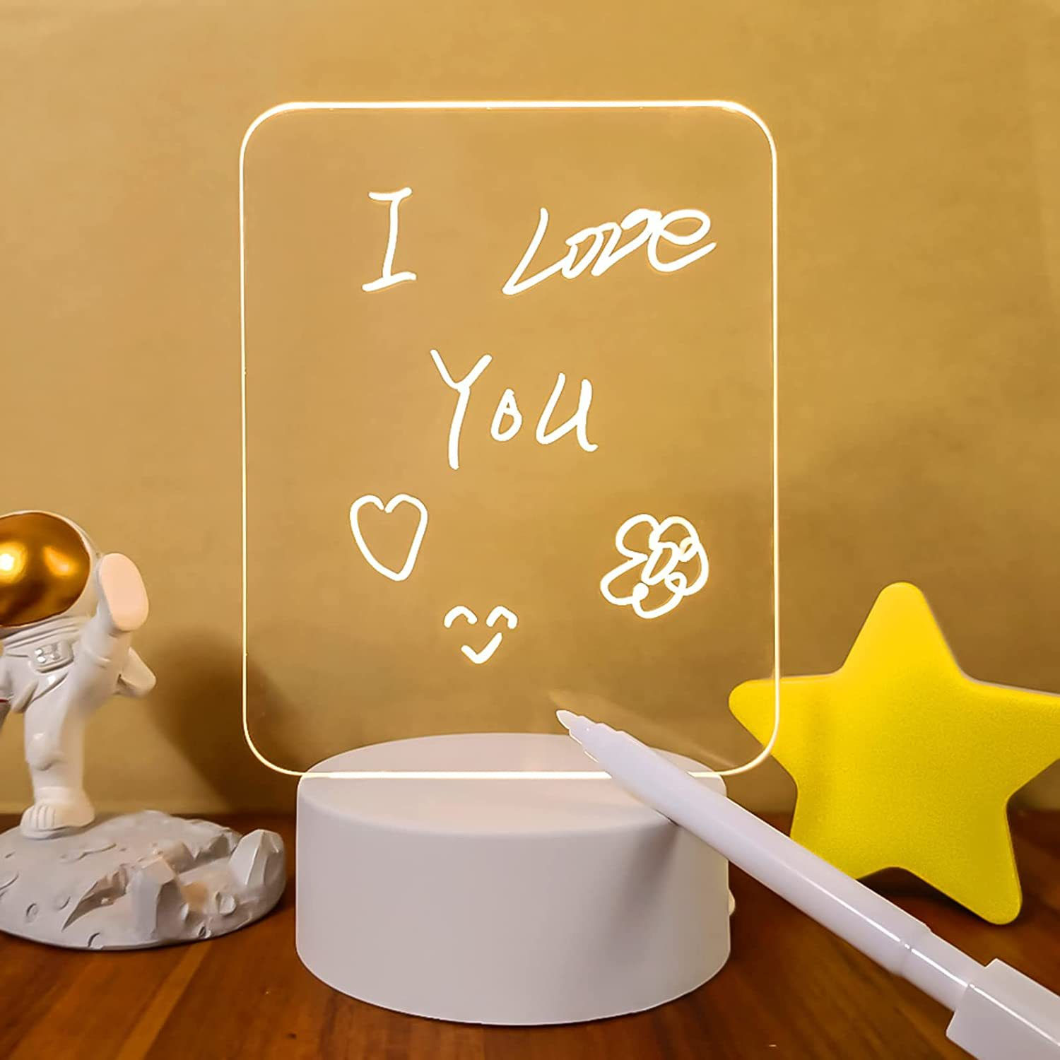 Creative LED Message Board with Transparent Design