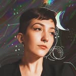 Nicoloe Lachele artwork on display at the Blo Back Gallery in Pueblo, CO April 2026. Nicole Lachele is an artist based in Southern Colorado whose work explores themes of resilience, transformation, and femininity, often drawing on her own personal struggles and inner conflicts.This series reflects a period of transformation, drawing on imagery from Sylvia Plath’s writing, most specifically The Bell Jar. These paintings explore the experience of choosing later than expected, yet making a choice nonetheless, and committing, imperfectly, to a new path despite uncertainty and fear.    I first encountered The Bell Jar and Plath’s fig tree metaphor during a time of major change. Though I had achieved many of the things I had long sought out and dreamt of, I realized I had no clear sense of who I was outside of being a mother, wife, sister, or daughter. Always something to someone else, I felt I had no identity of my own.    Plath’s image of the fig tree, with each fruit representing a different possible life, captured a fear that had been difficult to articulate: choosing one path meant losing all the others, and waiting too long could leave you nothing at all. I had made my choice long ago, and now could neither reclaim the past nor step into the future.    Realizing how closely I related to her work, and knowing how her life ended, forced a shift in me. I could no longer stay suspended in possibility. The longer I ruminated on the past, the longer I would remain there, doing nothing, wishing I’d done more. As important as being a wife and mother is to me, I felt an all consuming need to pursue my dreams as an artist, so I ate the second fig.