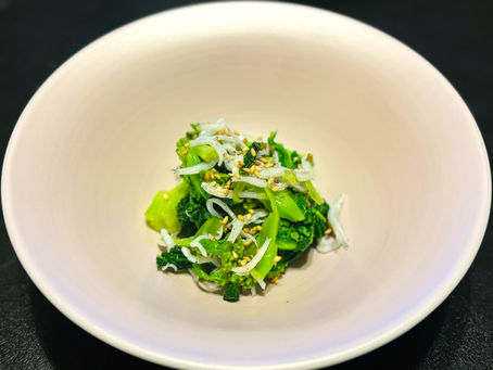 菜の花としらすのお浸し