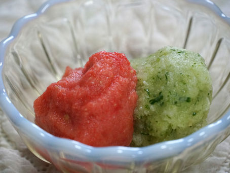 野菜ソルベ（トマト・きゅうり）