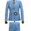 Thumbnail: Giovanni Testi Blue Slimfit Suit GT1PV5732 size 46R