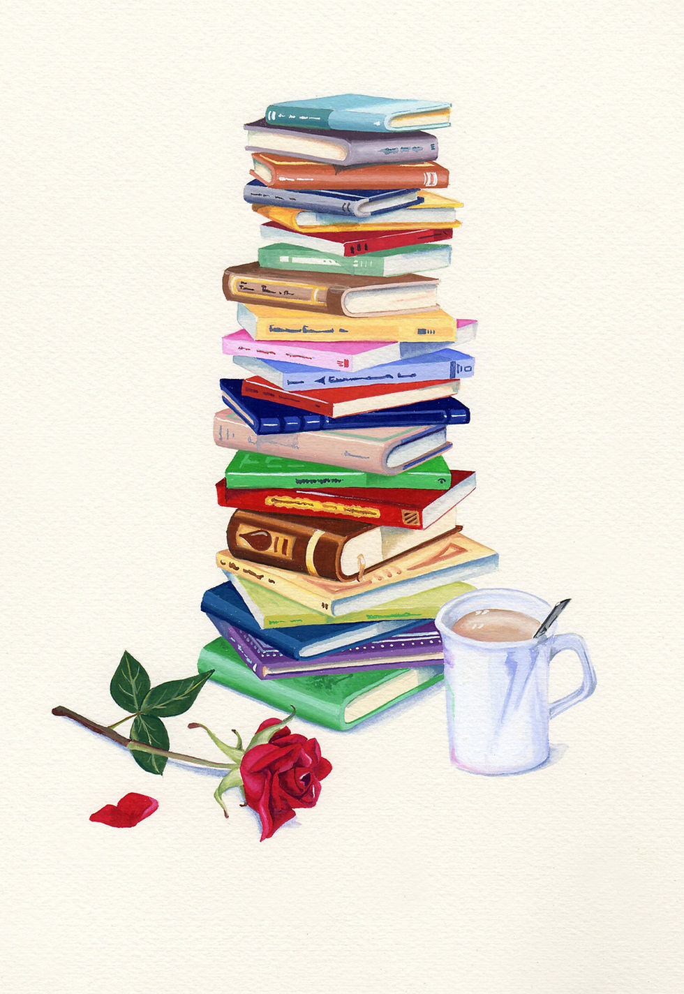 books and rose1