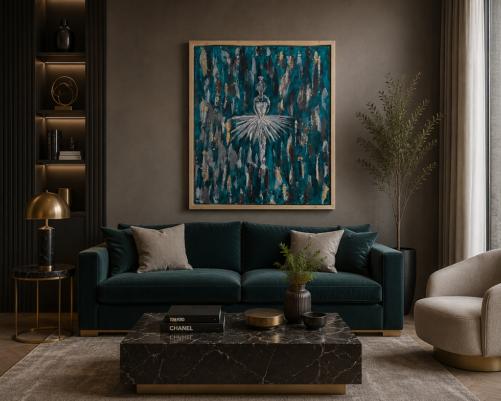 Abstract Ballerina Canvas