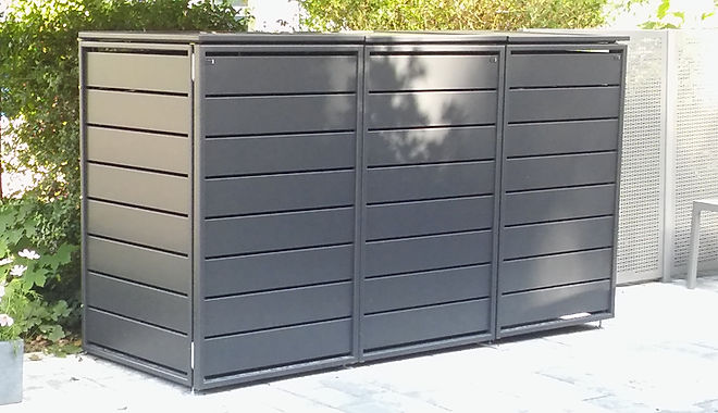 3er Box Inabox Dezent Mülltonnenverkleidung made in Germany