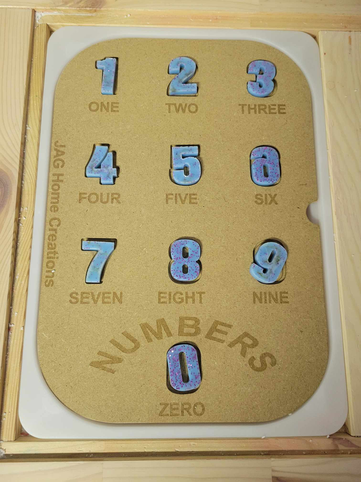 NUMBERS - Flisat Trofast Sensory Bin Topper