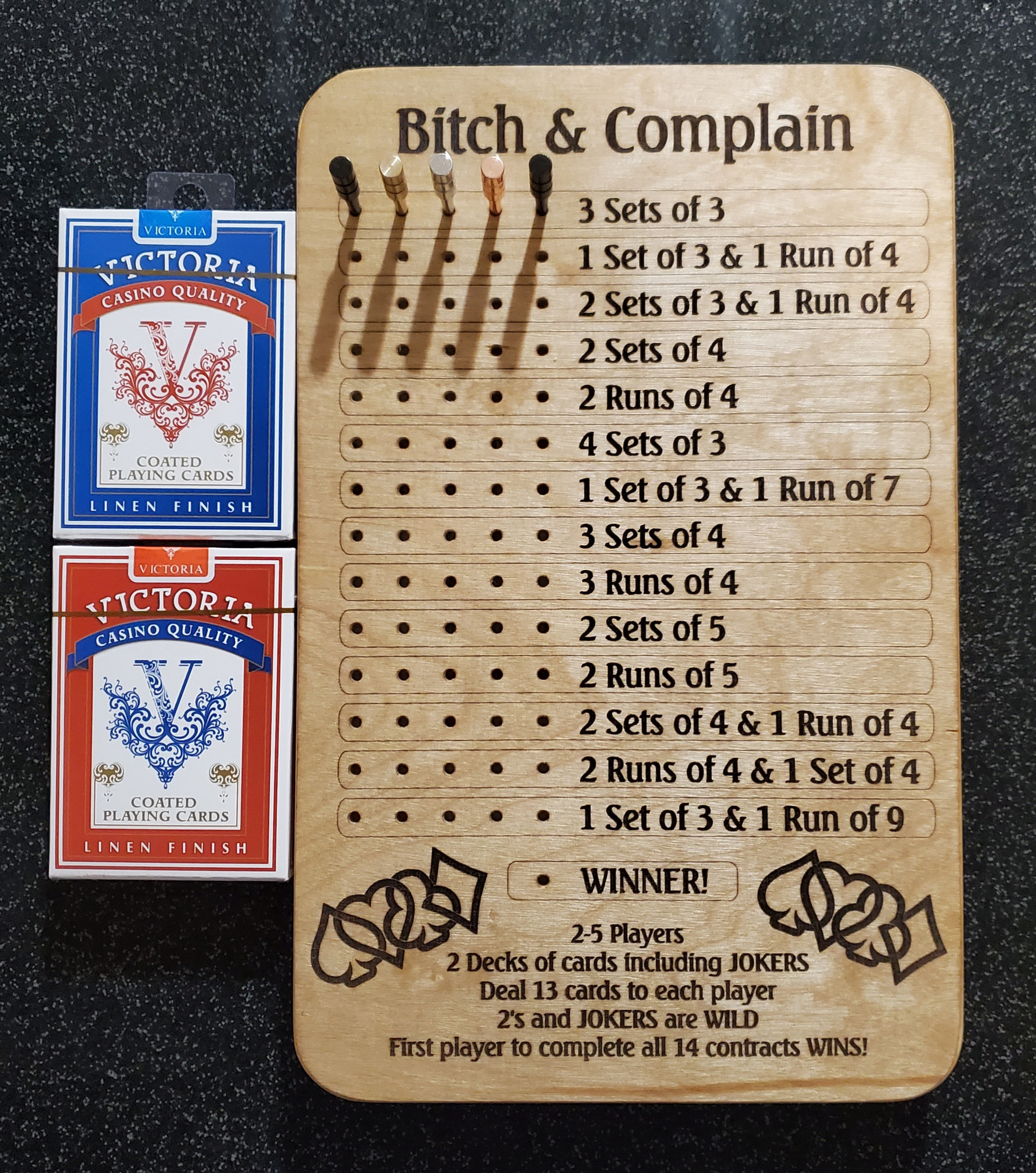 Bitch & Complain Game Board