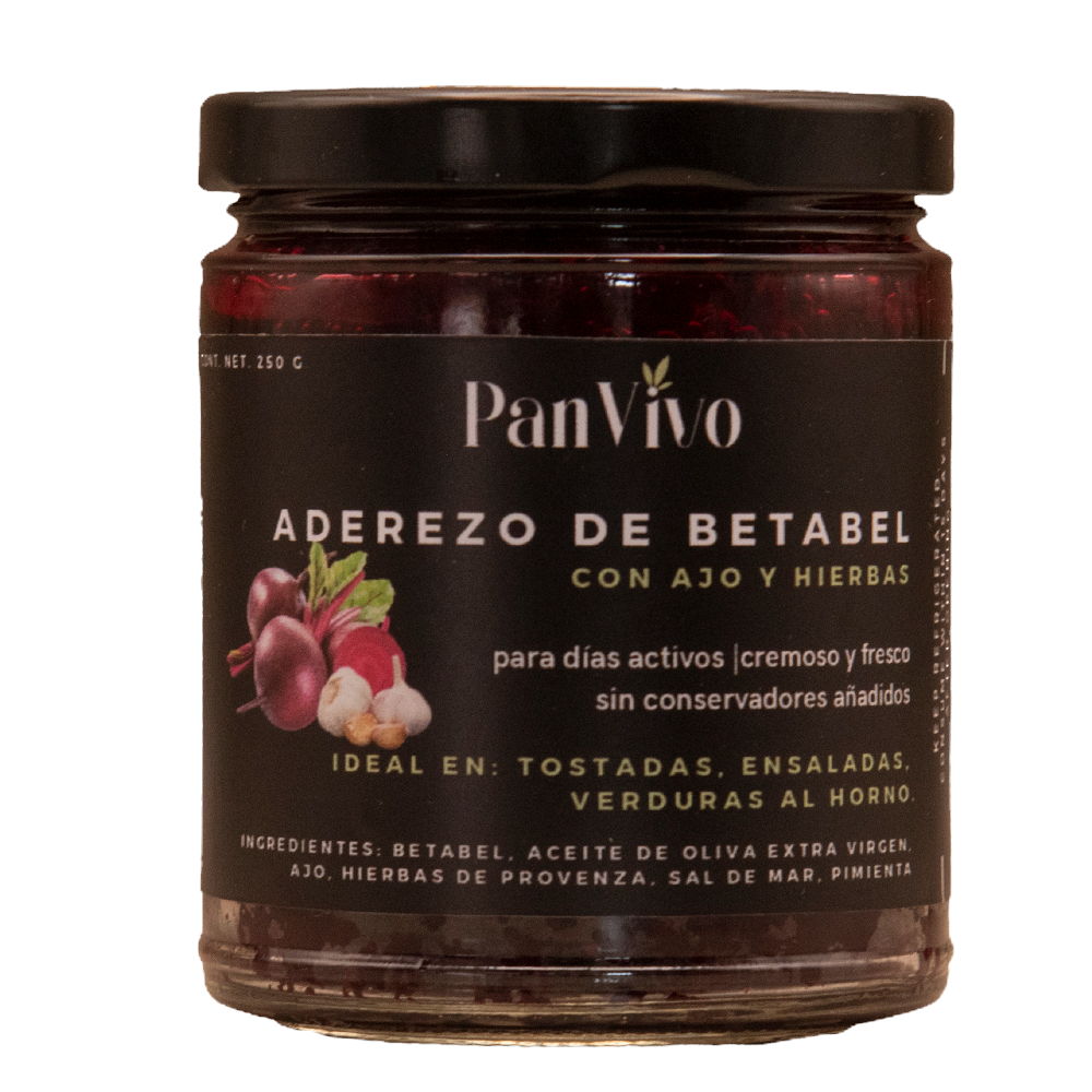 Aderezo de Betabel Pan Vivo 250gr