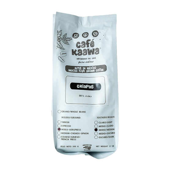 Cafe molido Chiapas Kaawa 500gr | DAC Cancún