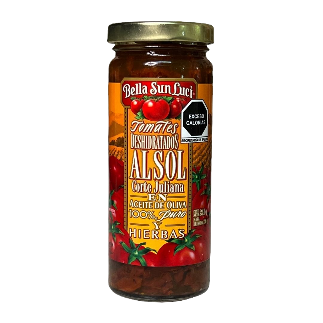 Tomates deshidratados al sol corte juliana Bella Sun Luci 241gr