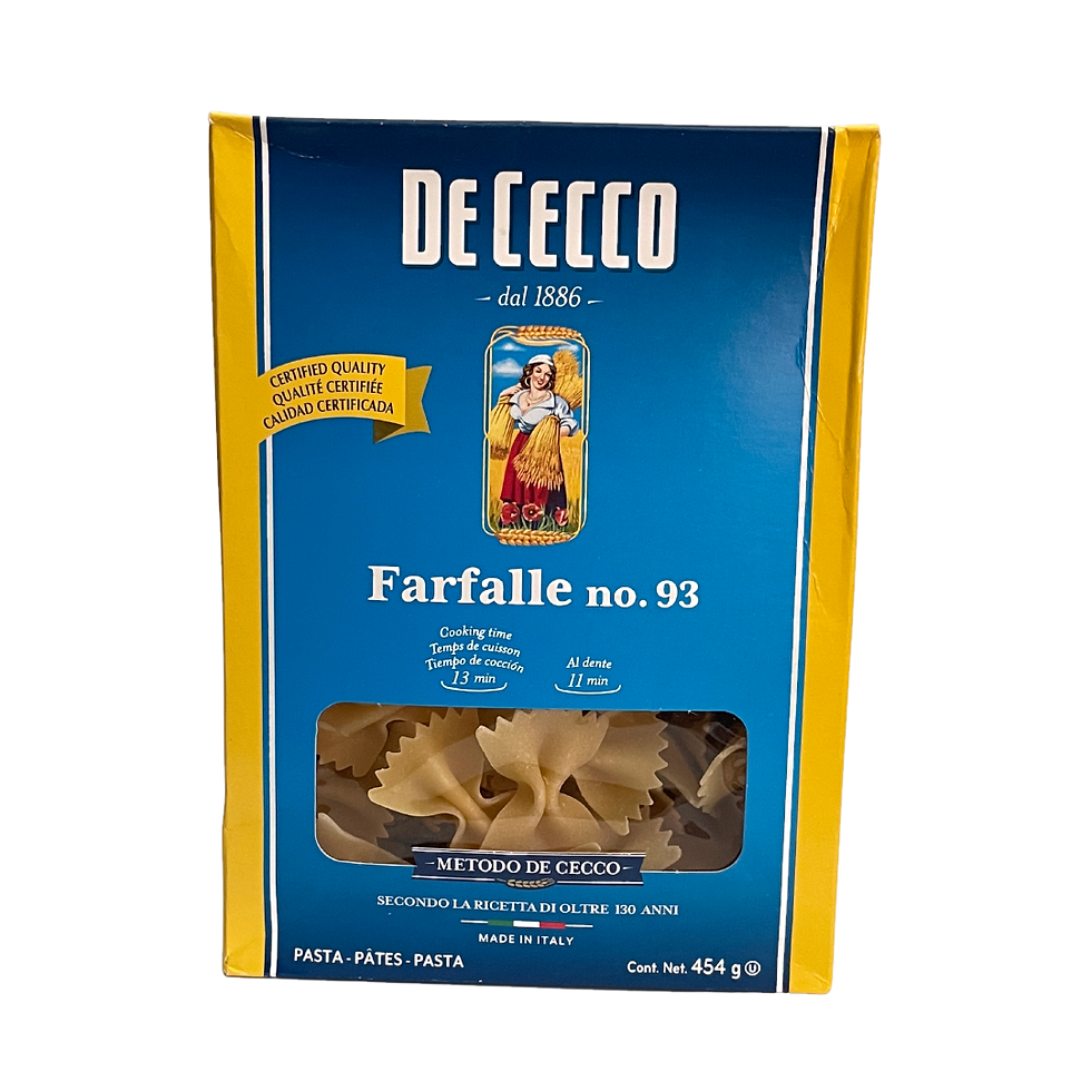 Pasta Farfalle No.93 de Cecco 454gr