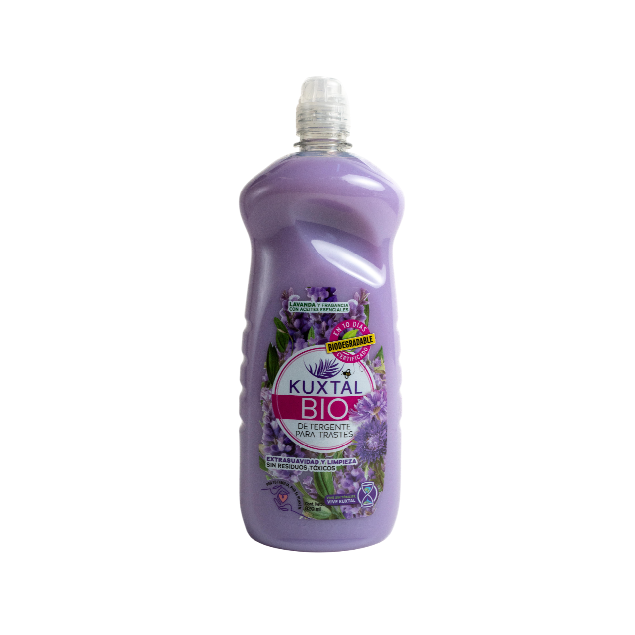 Detergente para trastes con Aroma a Lavanda Kuxtal 820ml