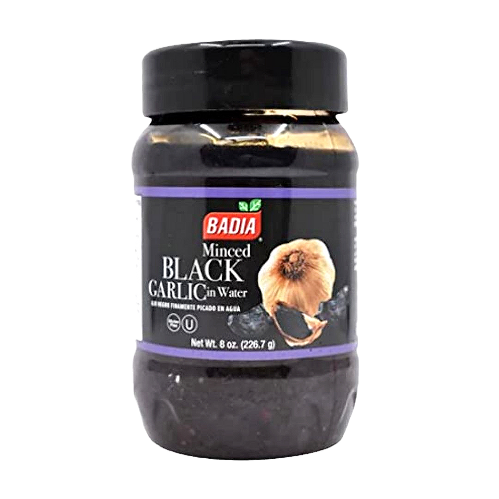 Ajo negro picado en agua Badia 226gr