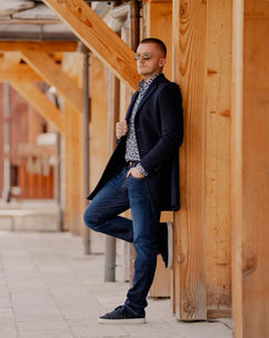 Manteau bleu marine LeBole Valence