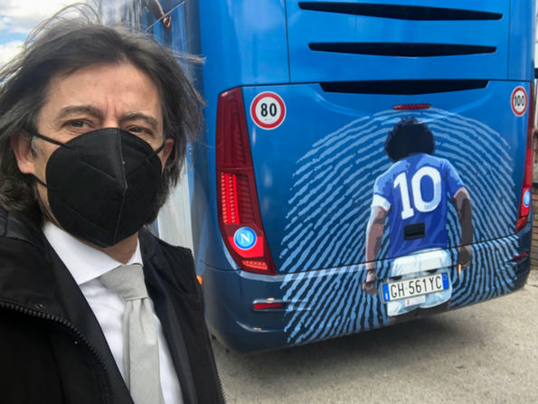 PULLMAN MARADONA GAME  SSC NAPOLI 2023-24 
Autobus SSCN con Maradona: omaggio al campione