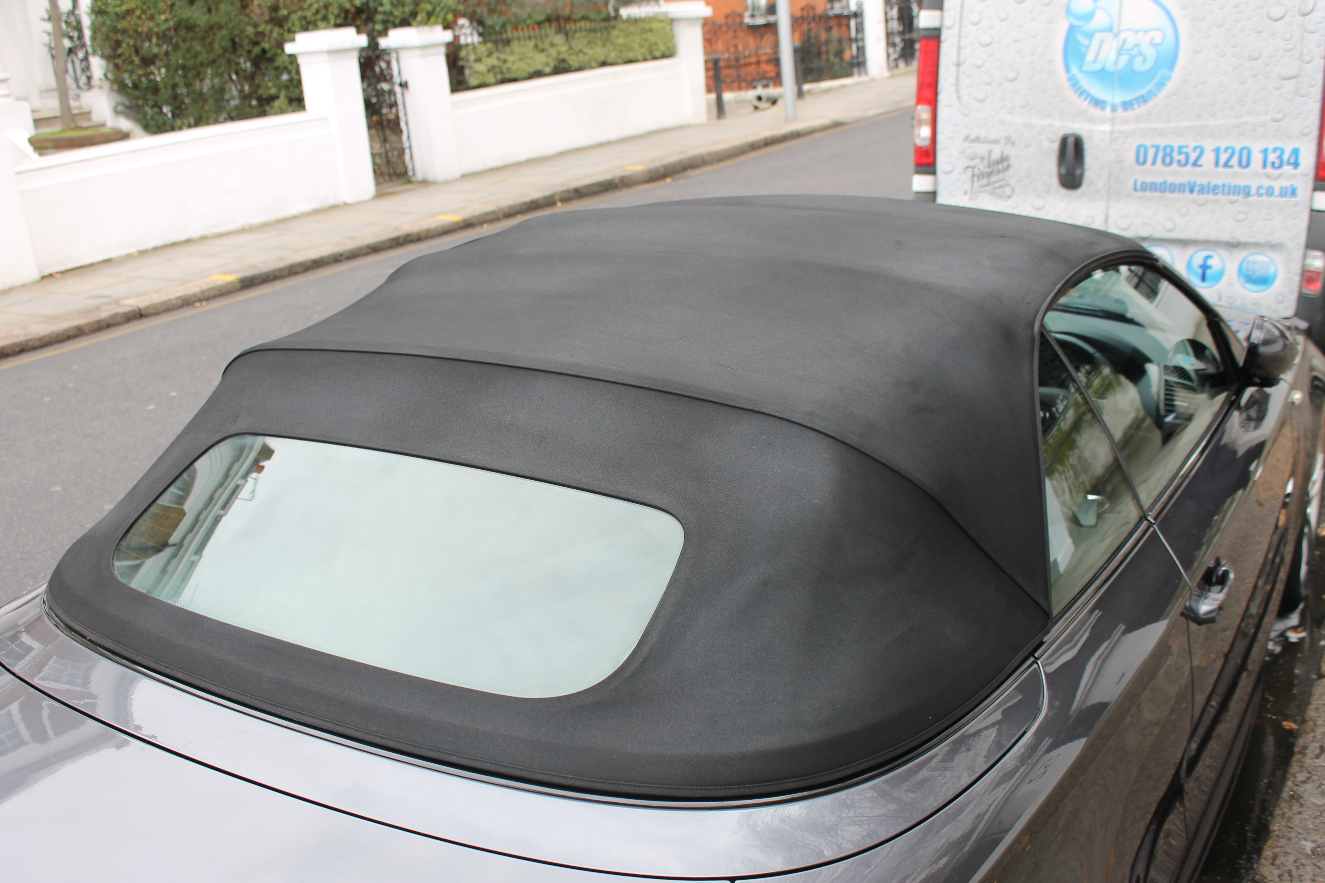 Soft top detailing close-up — D83 Detailing