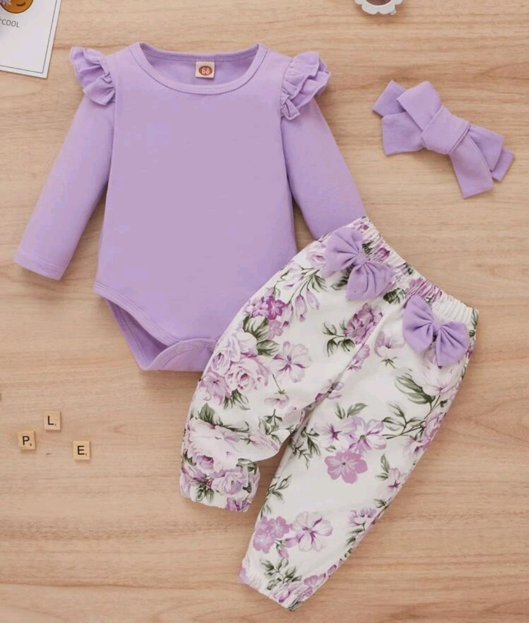 Bodysuit, pants and headband 