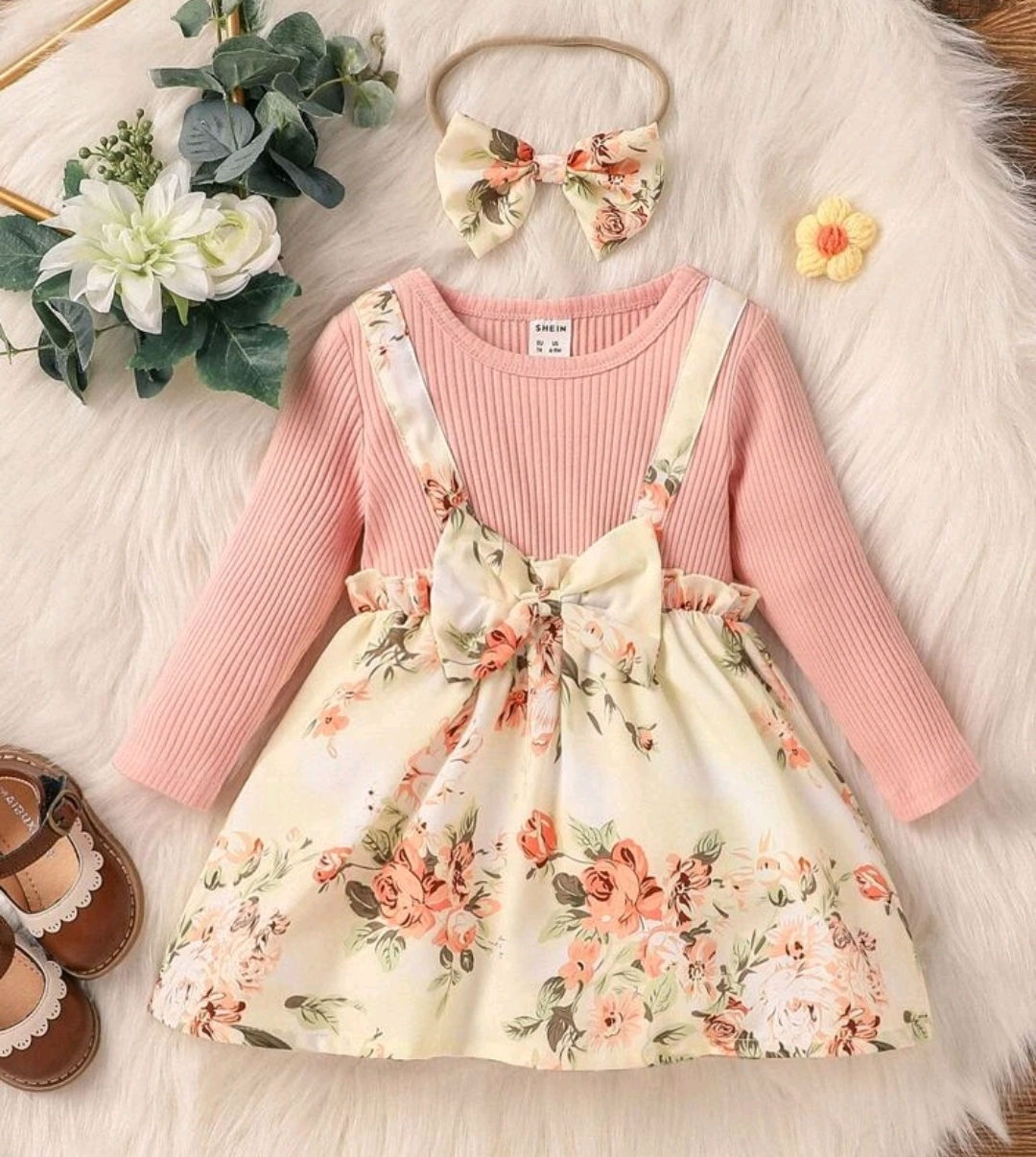 Long sleeved dress with headband 