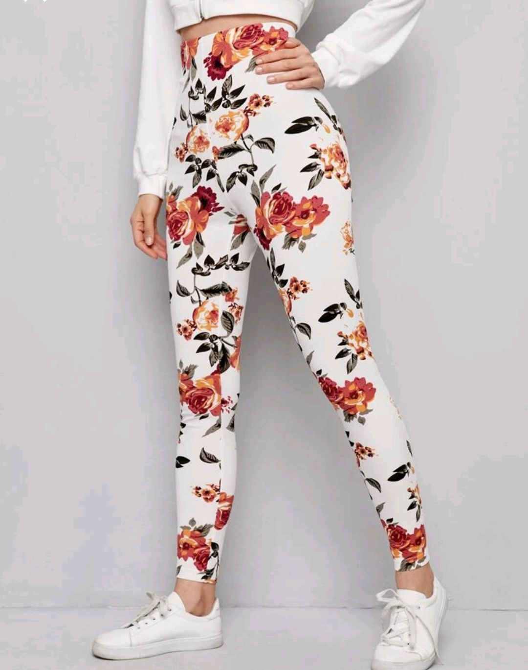 Floral print leggings 