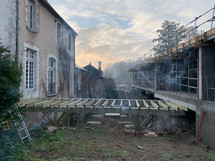 montage support de terrasse