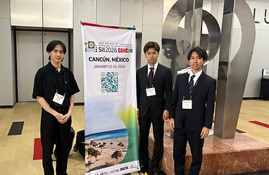 2026 IEEE/SICE International Symposium on System Integration (SII)（カンクン，メキシコ）にてM2村田さん，M2伊藤さん，M2松下さんが研究発表を行いました．
